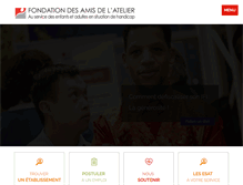 Tablet Screenshot of fondation-amisdelatelier.org